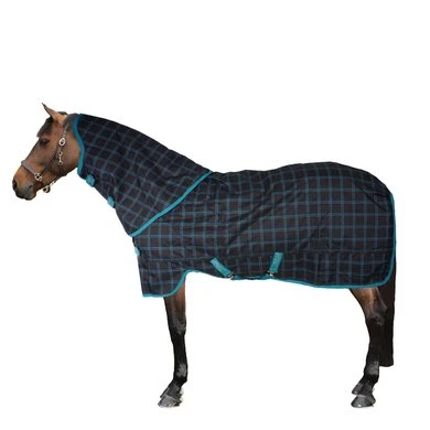 Amigo Pony Plus 50g ZwartCheck Teal/Zilver - Afbeelding 2