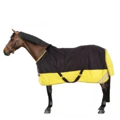 EQUITHÈME Turnout Rug Tyrex 600D 0g Zwart/Geel