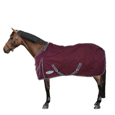Weatherbeeta Regendeken Comfitec Plus Dynamic II Detach-A-Neck Lite Maroon/Grijs/Wit - Afbeelding 3