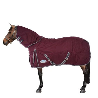 Weatherbeeta Regendeken Comfitec Plus Dynamic II Detach-A-Neck Lite Maroon/Grijs/Wit - Afbeelding 2