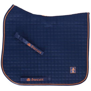 Bucas Therapy Zadeldekje Dressuur Navy/Orange Full