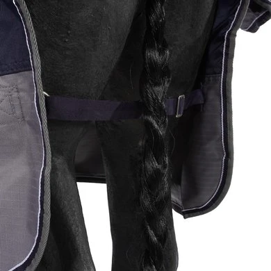 EQUITHÈME Turnout Rug Tyrex 600D 0g Navy/Grijs Dots - Afbeelding 6