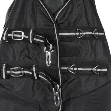 HKM High Neck Deken Louisville 1680D Polarfleece Zwart - Afbeelding 3