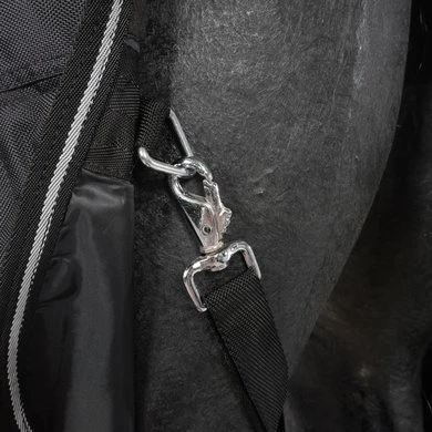 HKM High Neck Deken Louisville 1680D Polarfleece Zwart - Afbeelding 7