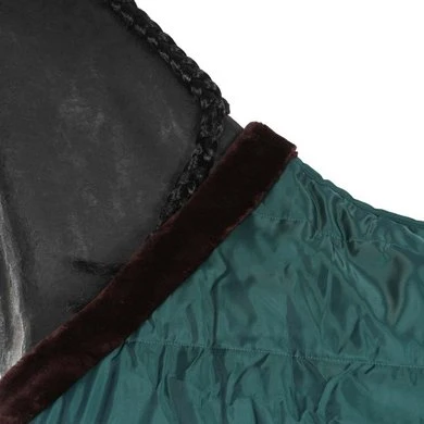 EQUITHÈME Staldeken Teddy 200g Groen/Bruin - Afbeelding 4