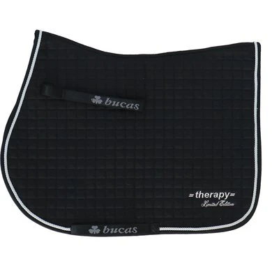 Bucas Zadeldekje Therapy Limited Edition Springen Black/Silver