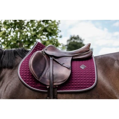 Kentucky Horsewear Kentucky Spring Zadeldekje Classic Leer Bordeaux - Afbeelding 3
