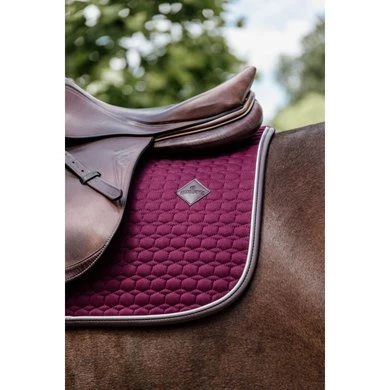 Kentucky Horsewear Kentucky Spring Zadeldekje Classic Leer Bordeaux - Afbeelding 4