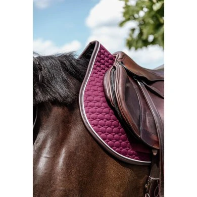 Kentucky Horsewear Kentucky Spring Zadeldekje Classic Leer Bordeaux - Afbeelding 5