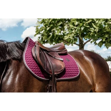Kentucky Horsewear Kentucky Spring Zadeldekje Classic Leer Bordeaux - Afbeelding 6