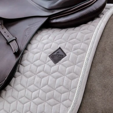 Kentucky Horsewear Kentucky Zadeldekje Basic Velvet Springen Beige - Afbeelding 3