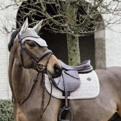 Kentucky Horsewear Kentucky Zadeldekje Basic Velvet Springen Beige - Afbeelding 5