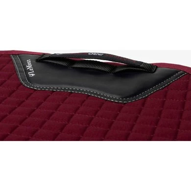 LeMieux Zadeldekje Prosport Plain Square D-Ring Dressuur Burgundy - Afbeelding 3