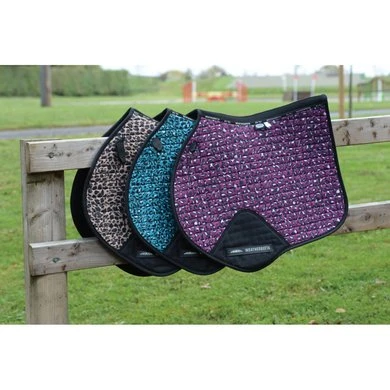 Weatherbeeta Zadeldekje Prime Leopard Springen Bruin Luipaard - Afbeelding 2